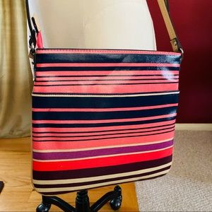 Merona Striped Crossbody Bag in Like New Condition